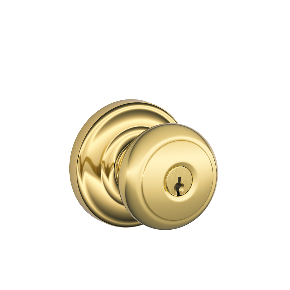 Andover Knob with Andover trim Keyed Entry Lock